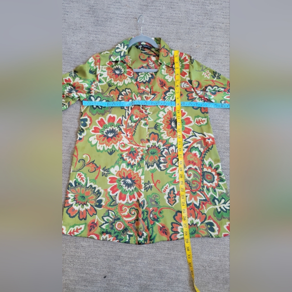 Green Floral Short Coat